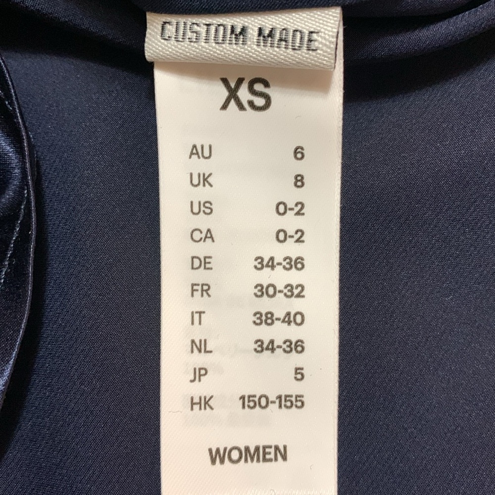 LILYSILK Women’s Basic Concealed Placket Silk Shirt Navy Blue XS Quiet Lux - Picture 10 of 15